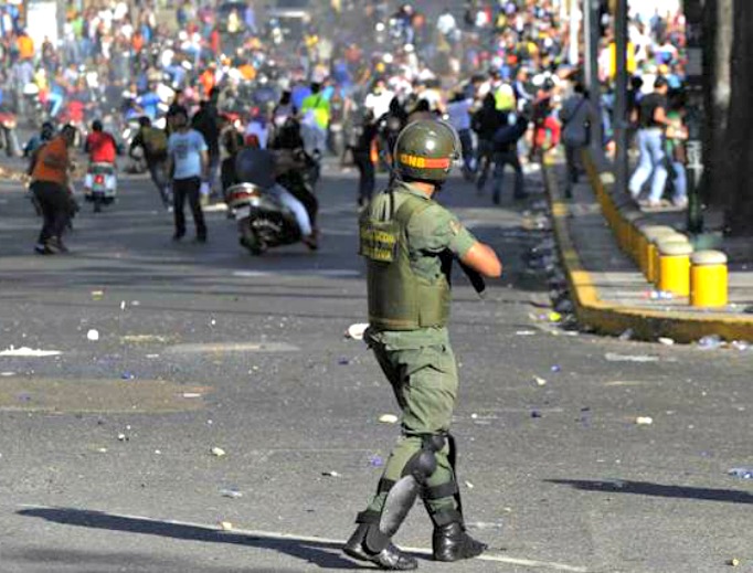 Violence breaks out during protests in Venezuela. Violence breaks out during protests in Venezuela.