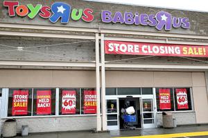 A customer leaves a Toys R Us store March 15 in Emeryville, California. Toys R Us filed for liquidation in a U.S. bankruptcy court and plans to close 735 U.S. stores, leaving 33,000 workers without employment. A customer leaves a Toys R Us store March 15 in Emeryville, California. Toys R Us filed for liquidation in a U.S. bankruptcy court and plans to close 735 U.S. stores, leaving 33,000 workers without employment.