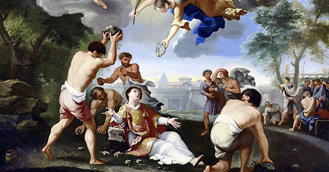 “The Stoning of Saint Stephen”, attributed to Luigi Garzi (1638-1721) “The Stoning of Saint Stephen”, attributed to Luigi Garzi (1638-1721)