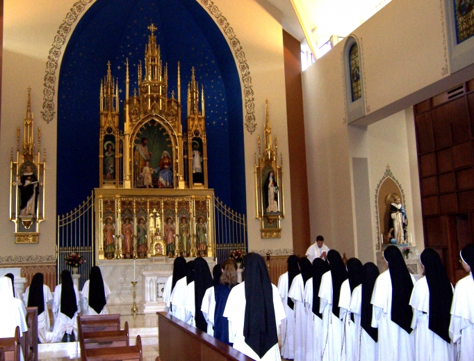 The Dominican Sisters of Mary, Mother of the Eucharist livestream their prayers so the faithful can participate. The Dominican Sisters of Mary, Mother of the Eucharist livestream their prayers so the faithful can participate.