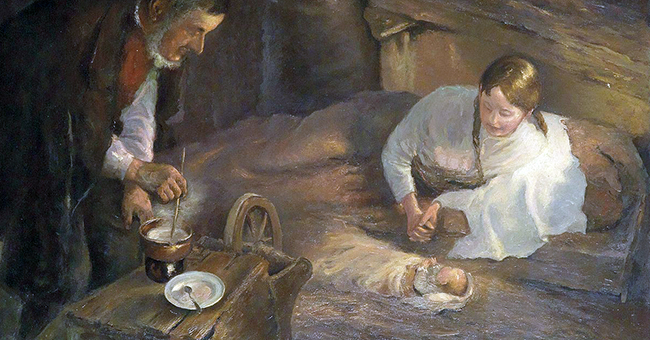 Fritz von Uhde (1848–1911), "Christmas Night" Fritz von Uhde (1848–1911), "Christmas Night"