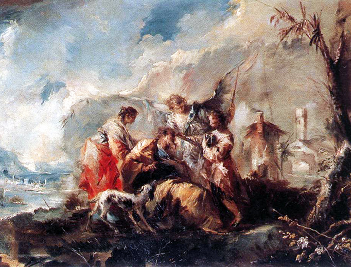 Giovanni Antonio Guardi, “The Healing of Tobias's Father”, c. 1750 Giovanni Antonio Guardi, “The Healing of Tobias's Father”, c. 1750