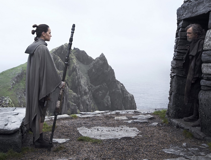 Rey (Daisy Ridley) and Luke Skywalker (Mark Hamill) star in 'The Last Jedi.' Rey (Daisy Ridley) and Luke Skywalker (Mark Hamill) star in 'The Last Jedi.'