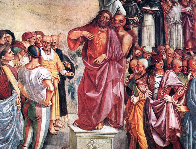 Luca Signorelli, “Sermon and Deeds of the Antichrist” (c. 1500) Luca Signorelli, “Sermon and Deeds of the Antichrist” (c. 1500)