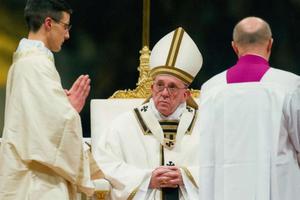 Pope Francis celebrates Mass at Miles Christi on Christmas Eve in 2015. Pope Francis celebrates Mass at Miles Christi on Christmas Eve in 2015.