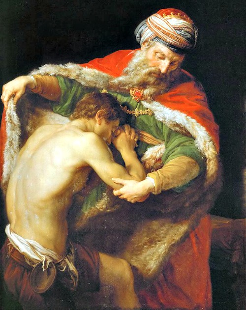 Detail of The Return of the Prodigal Son (1773) by Pompeo Batoni Detail of The Return of the Prodigal Son (1773) by Pompeo Batoni
