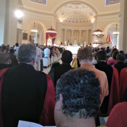 The Basilica of the National Shrine of the Assumption of the Blessed Virgin Mary in Baltimore was jammed with people for the opening Mass of the Fortnight for Freedom. The Basilica of the National Shrine of the Assumption of the Blessed Virgin Mary in Baltimore was jammed with people for the opening Mass of the Fortnight for Freedom.