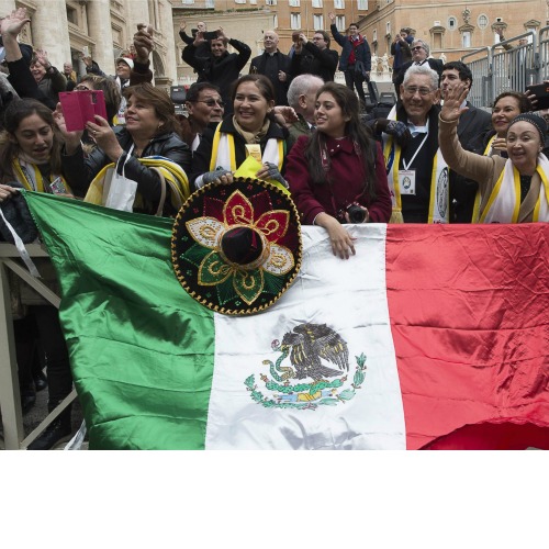 Pilgrims from Mexico at the general audience in St. Peter's Square on Feb. 10. Pilgrims from Mexico at the general audience in St. Peter's Square on Feb. 10.