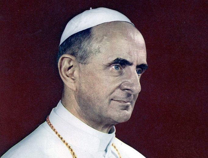 Official portrait of Pope Paul VI, who promulgated Humanae Vitae in 1968. Official portrait of Pope Paul VI, who promulgated Humanae Vitae in 1968.