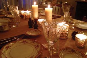 A THANKFUL TABLE. Emily Stimpson Chapman enjoys cooking and entertaining, bringing joy and Christlike love to her table, including at Thanksgiving. A THANKFUL TABLE. Emily Stimpson Chapman enjoys cooking and entertaining, bringing joy and Christlike love to her table, including at Thanksgiving.
