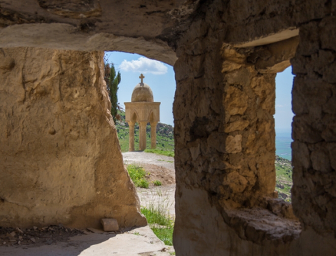 Rabban Hormizd Monastery of the Chaldean Catholic Church, founded about 640, just north of Mosul. Rabban Hormizd Monastery of the Chaldean Catholic Church, founded about 640, just north of Mosul.