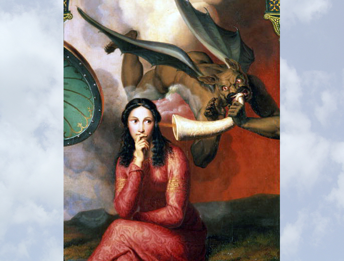 André Jacques Victor Orsel, “The Devil Tempting a Young Woman” (1832) André Jacques Victor Orsel, “The Devil Tempting a Young Woman” (1832)