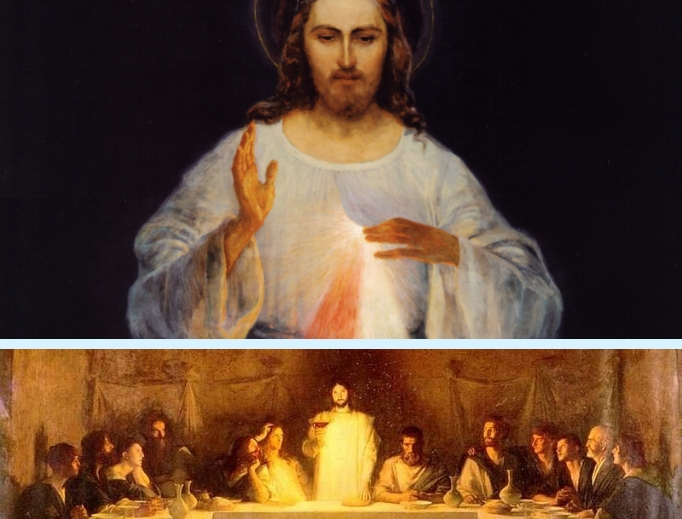 original image of Divine Mercy; The Last Supper, by Bouveret, 19th century original image of Divine Mercy; The Last Supper, by Bouveret, 19th century