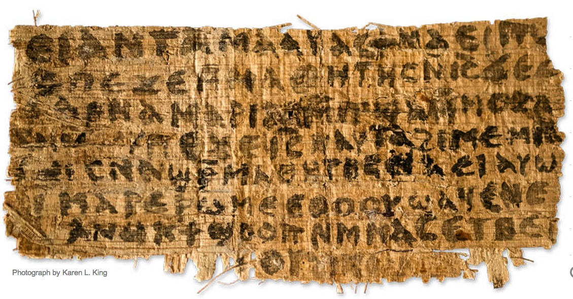 Does this piece of papyrus prove that Jesus had a wife? Does this piece of papyrus prove that Jesus had a wife?