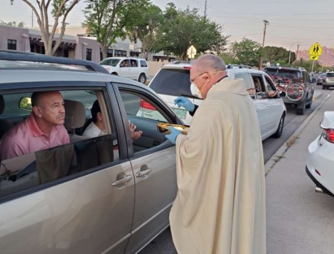 Bishop Peter Baldacchino celebrates Mass on Holy Thursday. Bishop Peter Baldacchino celebrates Mass on Holy Thursday.