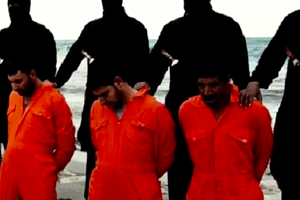 Video released by Islamic State militants in Libya recorded the beheadings of 21 Egyptian Coptic Christians. Video released by Islamic State militants in Libya recorded the beheadings of 21 Egyptian Coptic Christians.