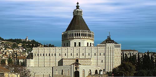 The Basilica of the Annunciation in Nazareth The Basilica of the Annunciation in Nazareth