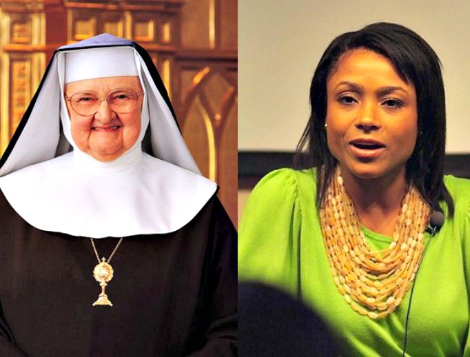 Mother Angelica. Dominique Dawes. Mother Angelica. Dominique Dawes.