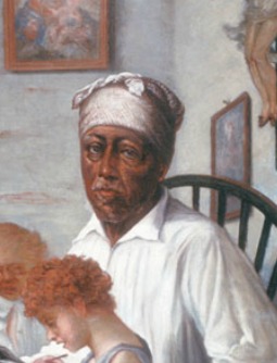 Rafael Cordero Molina, as depicted in La Escuela del Maestro Cordero (1890-92) by Francisco Oller Rafael Cordero Molina, as depicted in La Escuela del Maestro Cordero (1890-92) by Francisco Oller