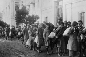Armenian orphans are shown being deported from Turkey in 1920. Armenian orphans are shown being deported from Turkey in 1920.