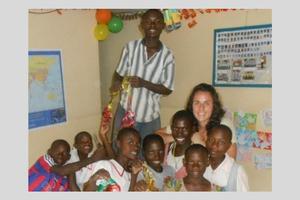 Krista Keil is shown during her time of missionary work in Africa. Krista Keil is shown during her time of missionary work in Africa.
