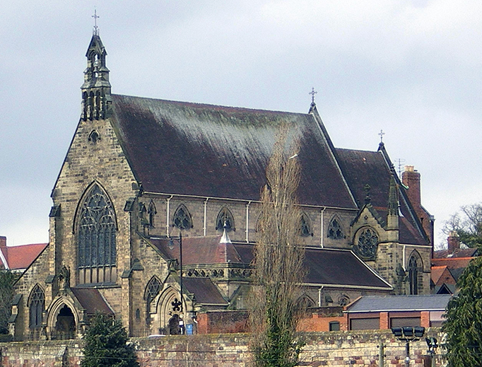 Shrewsbury Cathedral in Town Walls, Shrewsbury, Shropshire, England
Shrewsbury Cathedral in Town Walls, Shrewsbury, Shropshire, England