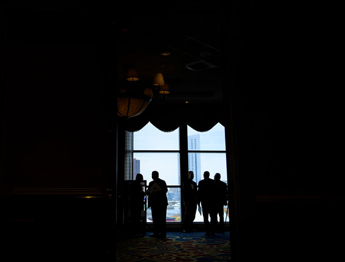 Bishops mingle after an opening session during the annual U.S. Conference of Catholic Bishops, Nov. 12, 2018, in Baltimore, Maryland.
Bishops mingle after an opening session during the annual U.S. Conference of Catholic Bishops, Nov. 12, 2018, in Baltimore, Maryland.