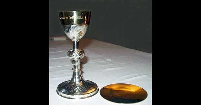 The chalice and paten of Bl. Charles de Foucauld The chalice and paten of Bl. Charles de Foucauld