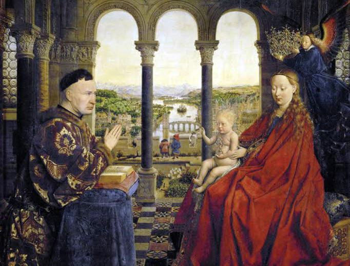 Jan van Eyck, “The Virgin with Chancellor Rolin,” 1435 Jan van Eyck, “The Virgin with Chancellor Rolin,” 1435