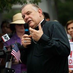 As the U.S. Supreme Court prepares to issue its ruling on the constitutionality of the Affordable Care Act , Archbishop Thomas Wenski of Miami speaks June 8 on the subject of health care during a gathering billed as the, 'Stand Up for Religious Freedom Rally', in front of the Wilkie D. Ferguson, Jr. United States Courthouse in Miami. As the U.S. Supreme Court prepares to issue its ruling on the constitutionality of the Affordable Care Act , Archbishop Thomas Wenski of Miami speaks June 8 on the subject of health care during a gathering billed as the, 'Stand Up for Religious Freedom Rally', in front of the Wilkie D. Ferguson, Jr. United States Courthouse in Miami.