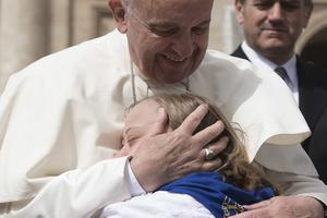 Pope Francis at the general audience in St. Peter's Square on April 13. Pope Francis at the general audience in St. Peter's Square on April 13.