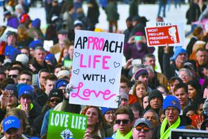 On Jan. 24, as tens of thousands of people came to support the unborn, President Donald Trump addressed the pro-life crowd at the March for Life in Washington.
On Jan. 24, as tens of thousands of people came to support the unborn, President Donald Trump addressed the pro-life crowd at the March for Life in Washington.