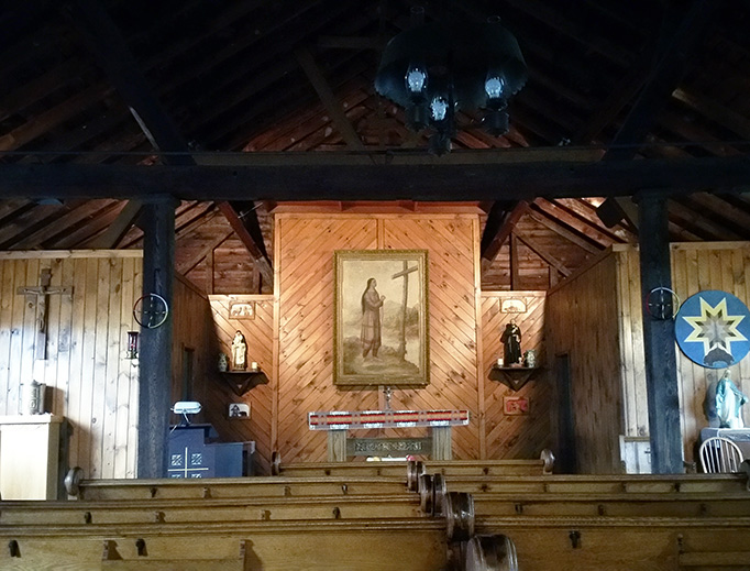 ABOVE: St. Peter Chapel, Kateri Shrine.
ABOVE: St. Peter Chapel, Kateri Shrine.