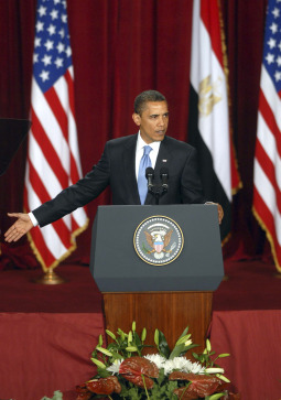 PRACTICING WHAT HE PREACHES? President Obama said during a speech in Cairo, Egypt that “freedom of religion is central to the ability of peoples to live together.” But some American critics say he is not doing enough to protect religious freedom. PRACTICING WHAT HE PREACHES? President Obama said during a speech in Cairo, Egypt that “freedom of religion is central to the ability of peoples to live together.” But some American critics say he is not doing enough to protect religious freedom.