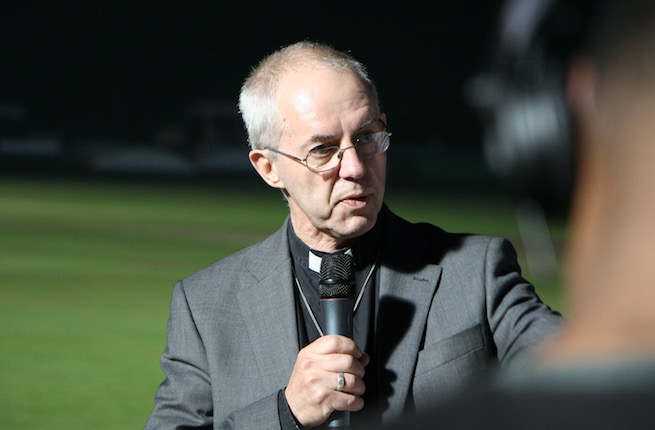 Most Rev. Justin Welby, the Anglican Archbishop of Canterbury. Most Rev. Justin Welby, the Anglican Archbishop of Canterbury.