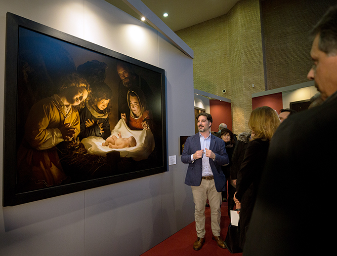 ABOVE: Adamo Antonacci in front of ‘The Adoration of the Child’. BELOW: (1) A wide shot of the musical angel; (2) ‘Ecce Homo’; (3) ‘Carrying Christ to the Tomb’
ABOVE: Adamo Antonacci in front of ‘The Adoration of the Child’. BELOW: (1) A wide shot of the musical angel; (2) ‘Ecce Homo’; (3) ‘Carrying Christ to the Tomb’