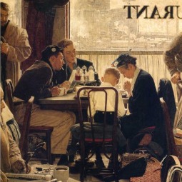 Norman Rockwell's Saying Grace, 1951 Norman Rockwell's Saying Grace, 1951