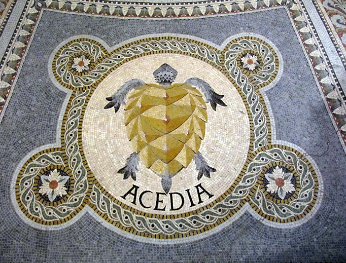 “Acedia” mosaic at the Basilica of Notre-Dame de Fourvière in Lyon, France “Acedia” mosaic at the Basilica of Notre-Dame de Fourvière in Lyon, France