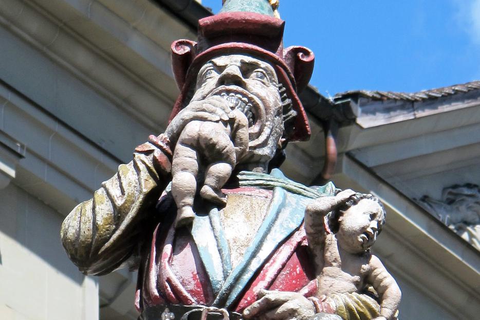 The Kindlifresser statue in Bern, Switzerland The Kindlifresser statue in Bern, Switzerland