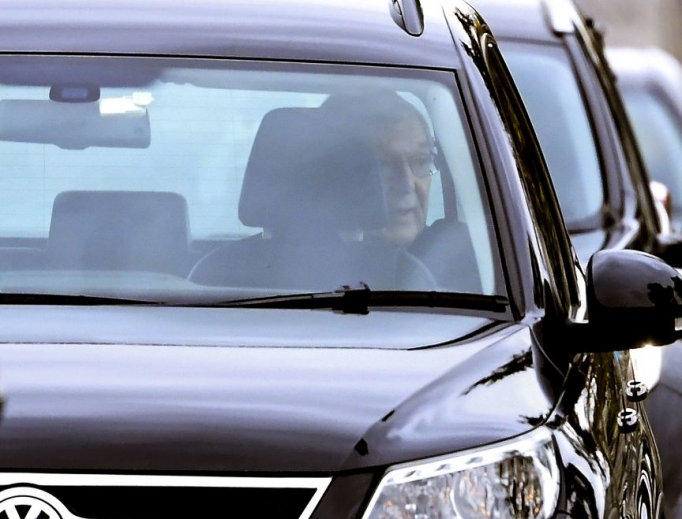 Australian Cardinal George Pell is shown leaving by car after being released from Barwon Prison on April 7. Australian Cardinal George Pell is shown leaving by car after being released from Barwon Prison on April 7.