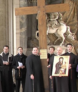 Deacons from St. Paul's Seminary pray the Rosary Jan. 16 at St. Peter's Basilica. Deacons from St. Paul's Seminary pray the Rosary Jan. 16 at St. Peter's Basilica.