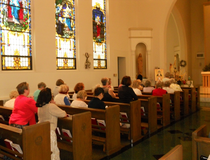 Members of the Avilas pray a Holy Hour in the chapel of St. Mary Seminary in the Diocese of Cleveland. Members of the Avilas pray a Holy Hour in the chapel of St. Mary Seminary in the Diocese of Cleveland.