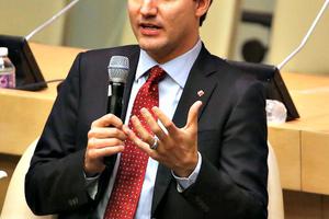 Canadian Prime Minister Justin Trudeau attends a meeting at the United Nations headquarters on March 16. A spokesman for Trudeau said the federal government would draw 'inspiration' from Quebec’s assisted-suicide legislation for its own law. Canadian Prime Minister Justin Trudeau attends a meeting at the United Nations headquarters on March 16. A spokesman for Trudeau said the federal government would draw 'inspiration' from Quebec’s assisted-suicide legislation for its own law.