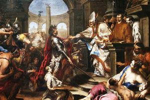 Alessandro Magnasco, “St. Ambrose Confronts Theodosius at the Church,” c. 1705 Alessandro Magnasco, “St. Ambrose Confronts Theodosius at the Church,” c. 1705