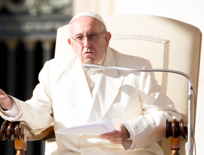 Pope Francis at the general audience in St. Peter's Square Nov. 8.
Pope Francis at the general audience in St. Peter's Square Nov. 8.