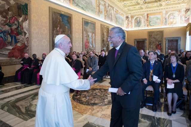 Pope Francis meets with the World Methodist Council Oct. 19.
Pope Francis meets with the World Methodist Council Oct. 19.