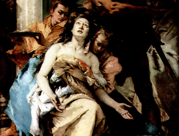 Giovanni Battista Tiepolo, “The Martyrdom of St. Agatha” (1750) Giovanni Battista Tiepolo, “The Martyrdom of St. Agatha” (1750)