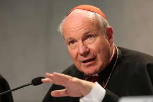 Cardinal Christoph Schönborn of Vienna speaks at the Holy See Press Office April 8, 2016. Cardinal Christoph Schönborn of Vienna speaks at the Holy See Press Office April 8, 2016.