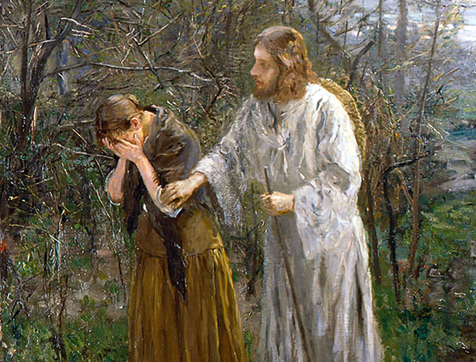 Fritz von Uhde, “Woman, Why Weepest Thou?” (c. 1893) Fritz von Uhde, “Woman, Why Weepest Thou?” (c. 1893)