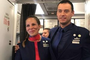 Paula Podest and Carlos Ciuffardi, who were married by Pope Francis aboard a flight from Santiago to Iquique, Chile, Jan. 18. Paula Podest and Carlos Ciuffardi, who were married by Pope Francis aboard a flight from Santiago to Iquique, Chile, Jan. 18.